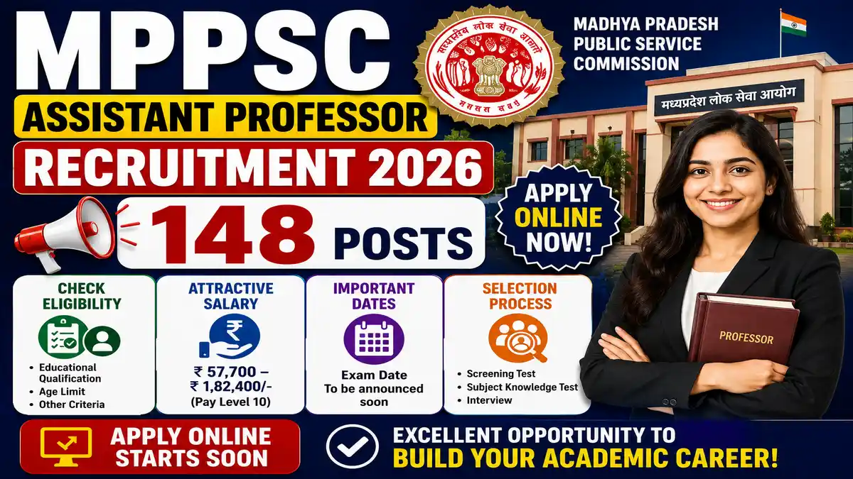 MPPSC Assistant Professor Recruitment 2026
